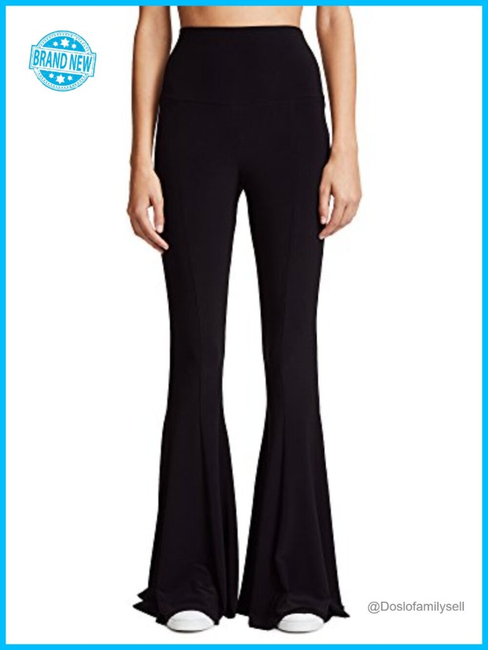 Norma Kamali Fishtail Pants High Waist Flare Slinky Jersey